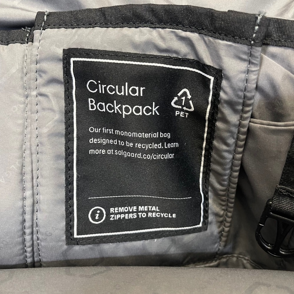 Solgaard Circular Compass Backpack Black Recycled… - image 2
